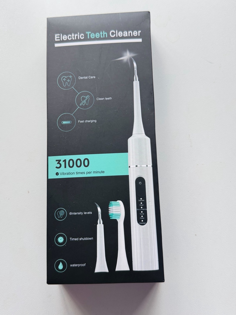 Electric Teeth Cleaner - White - Dental Water Jet & Toothbrush Set